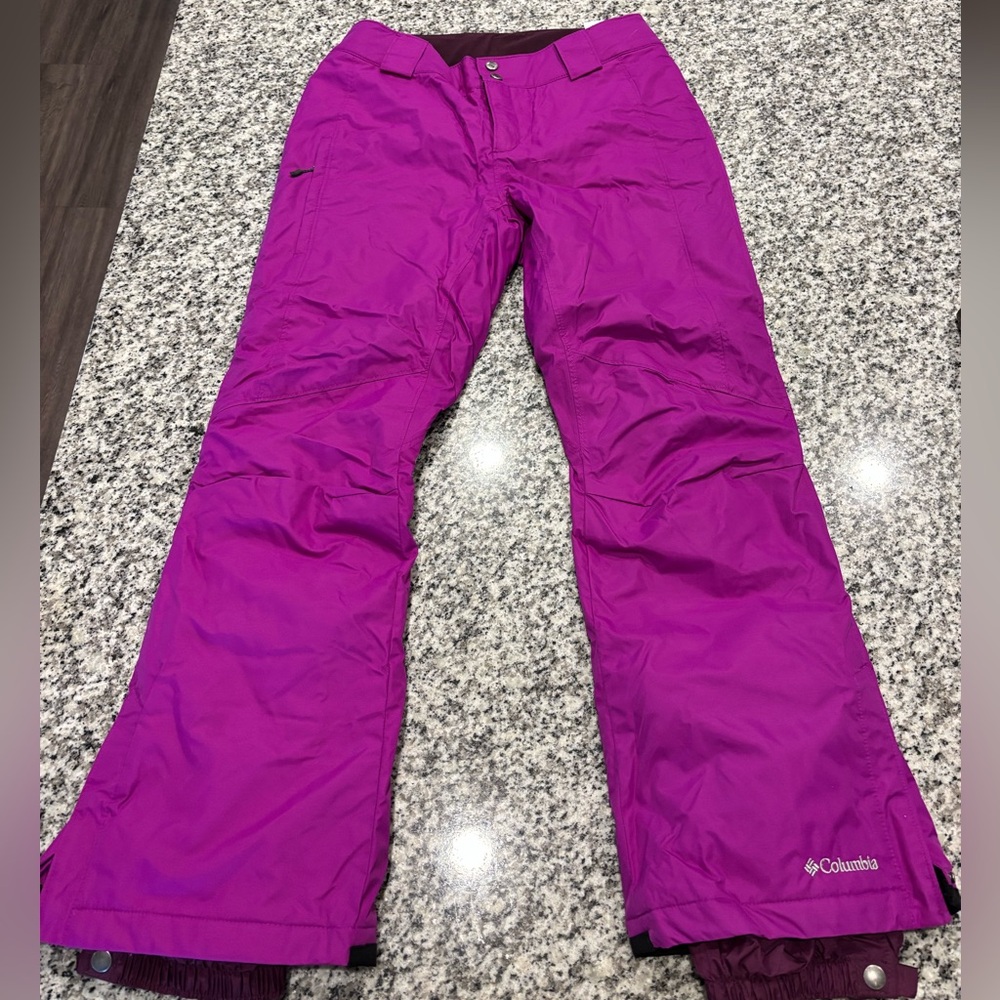 Columbia Women's Vibrant Purple Snow Pants- Short